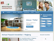 Tablet Screenshot of michael-piasecki-immobilien.de